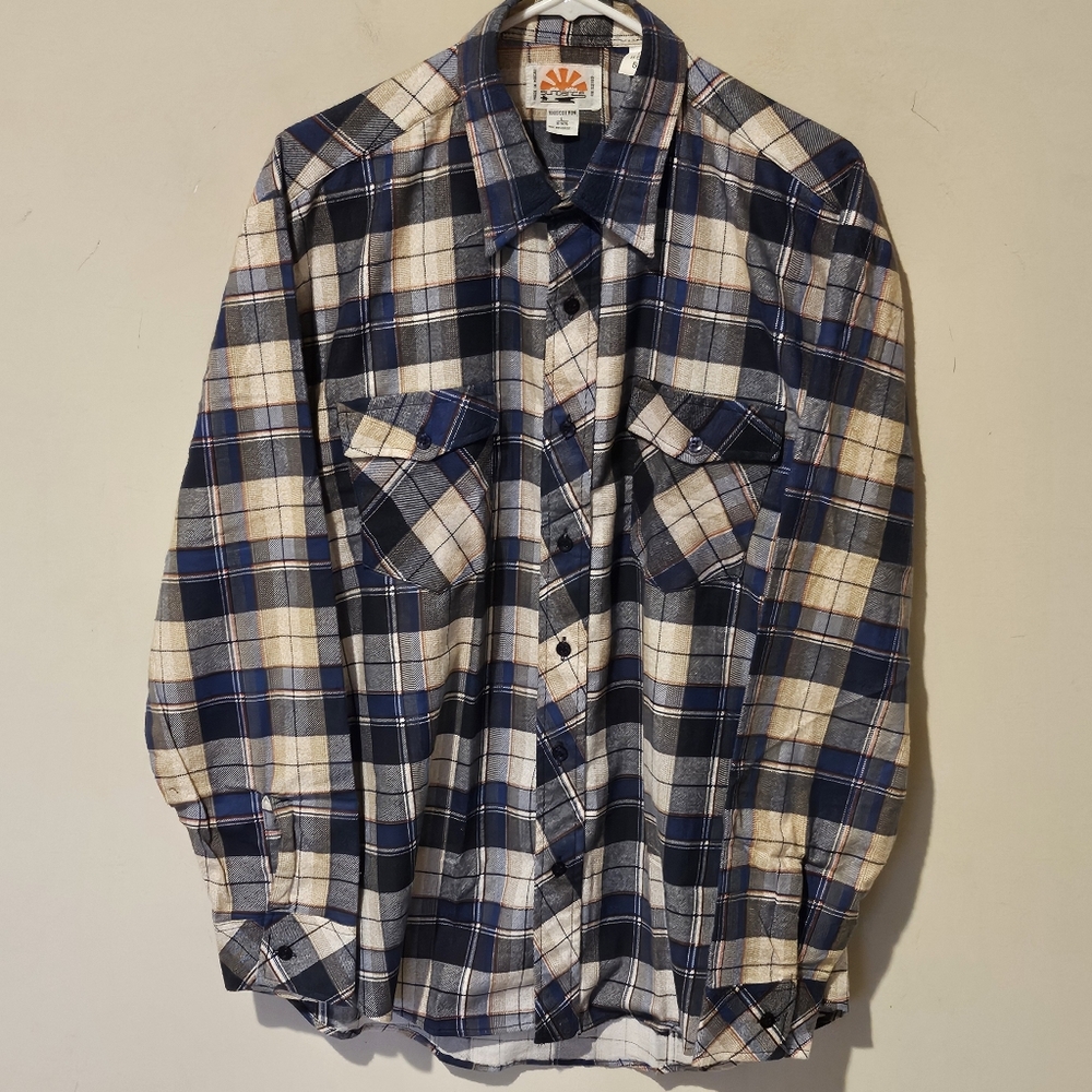 Vintage Sundance Western Flannel Shirt - Size Large